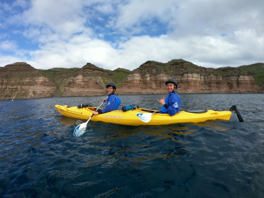 Santorini: Sea Caves Kayak Trip with Snorkeling and Picnic - Gear, dry bags, and what the guide provides so you can travel light