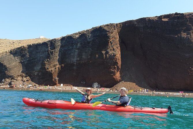 Santorini Sea Kayak - South Discovery, Small Group incl. Sea Caves and picnic - Stop 2: Sea Kayak Time, Including Sea Caves