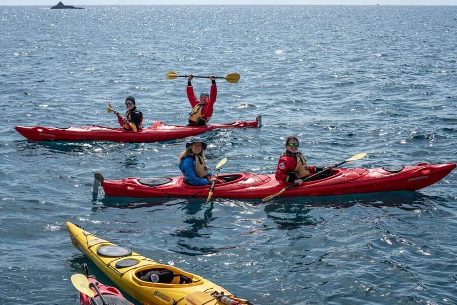 Santorini: Sea Kayaking with Light Lunch - White Beach Cliffs to Kampia: Snack, Swim, and a Breather That Feels Earned