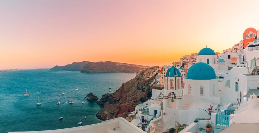 Santorini: Shore Trip to Bypass Cable Car with Boat Transfer - Firostefani (30 minutes): the rim views without trying to sprint