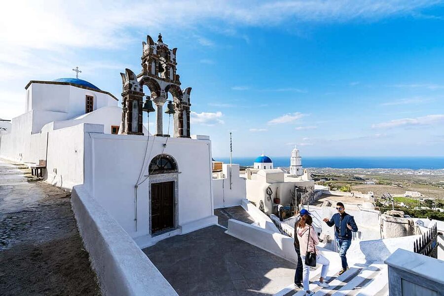 Santorini Small-Group Tour with Wine Tasting & Food Pairing - Megalochori village and the Vinsanto connection you will actually remember