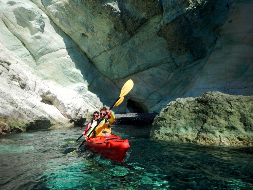 Santorini: Sunset Sea Kayak with Light Dinner - The Black Mountain sunset finish, and why timing matters