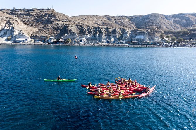 Santorini: Sunset Sea Kayak with Light Dinner with Pick-up Option - Snorkeling in Clear Aegean Water: Gear Included, Quick Swim Time