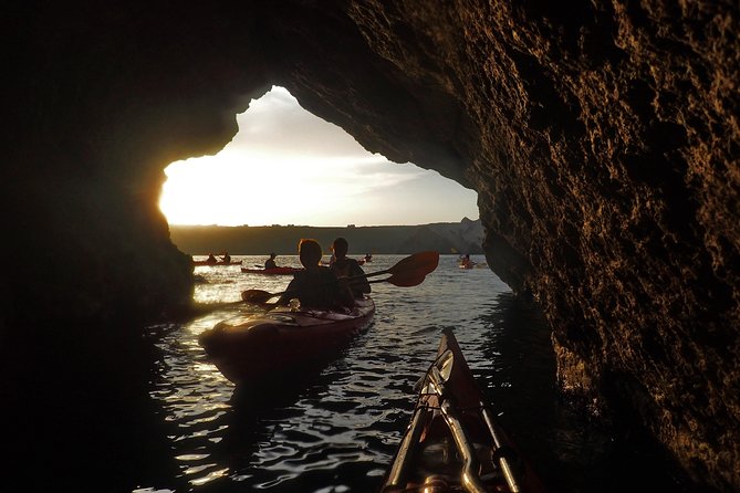Santorini: Sunset Sea Kayak with Light Dinner with Pick-up Option - Dinner at a Tavern: What You Can Expect After Working Up Appetite