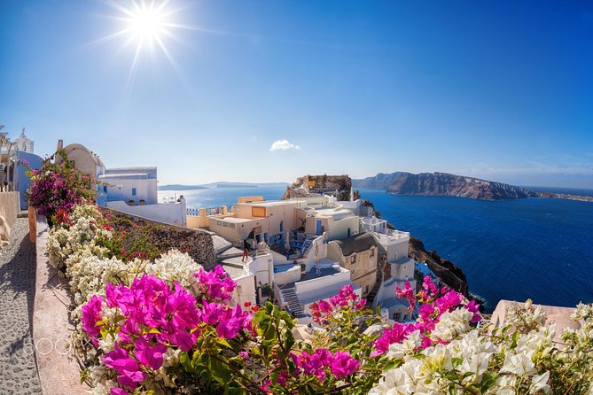 Santorini:The Famous Spots & Blue Domes -4 hours Private Tour - Stop 1: Firostefani, the blue dome scene with Volcano and Thirassia in view