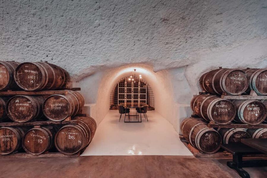 Santorini: Through the Grapevine Tour Winery Tasting Tour - Stop Two: Views on the Drive and a Sommelier’s Island Stories