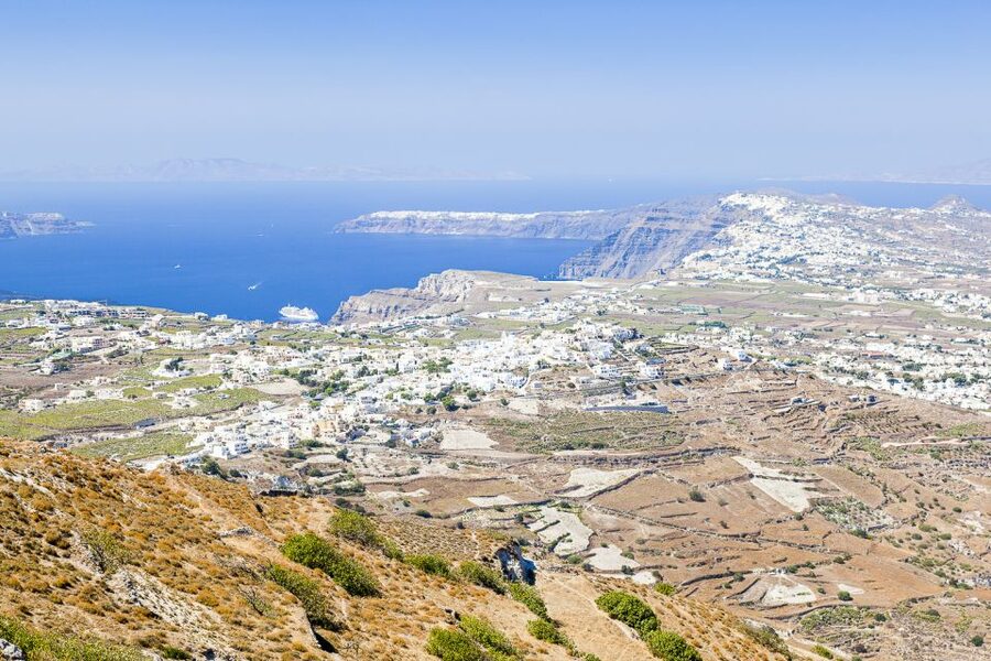 Santorini: Top Sights Day Trip, Wine Tasting, & Oia Sunset - Oia sunset: blue domes, castle area time, and real crowd energy