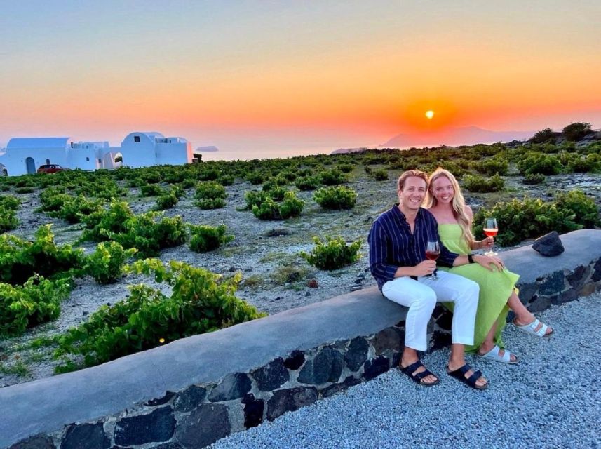 Santorini: Tour of Wineries with Wine Tasting & Food - Stop 1: vineyard and cellar time with local snacks