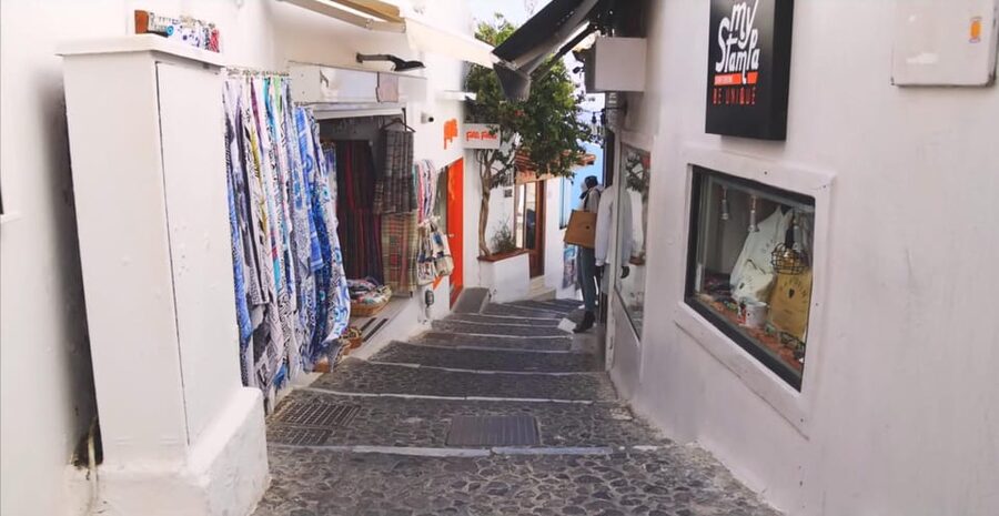 Santorini Tour with Pick-up from Heraklion - Perissa black sand, a calmer change from the cliff towns