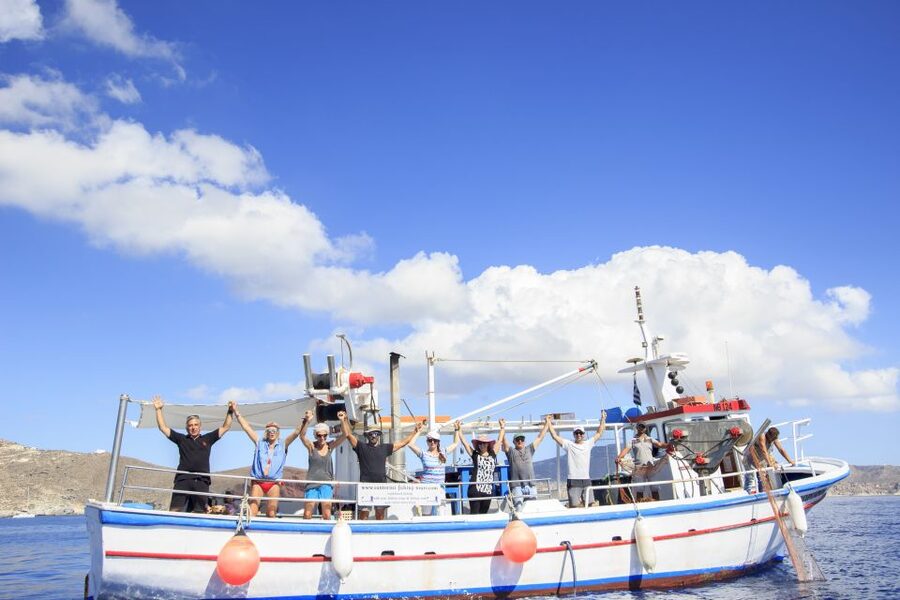 Santorini: Traditional Fishing Trip and Fresh Fish Lunch - Views of the southern coastline you only get from the sea