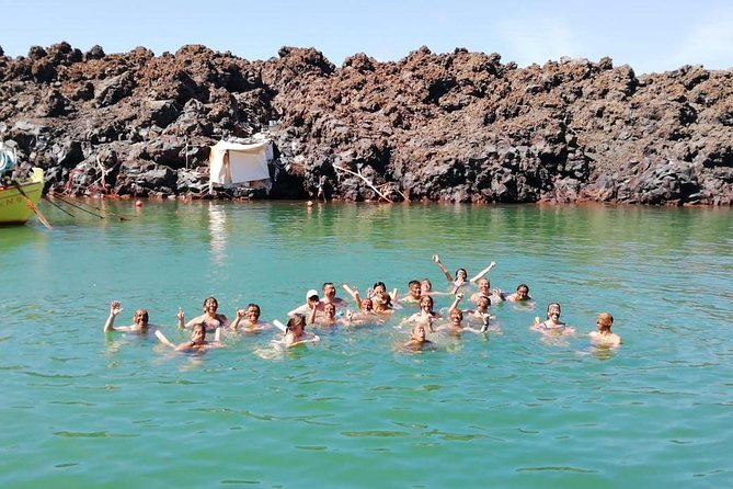 Santorini Volcanic Islands Cruise: Volcano,Hot Springs,Thirassia and Oia Sunset - Stop 3: Palea Kameni Hot Springs Swim, Sulfur Mud, and Water Shoes