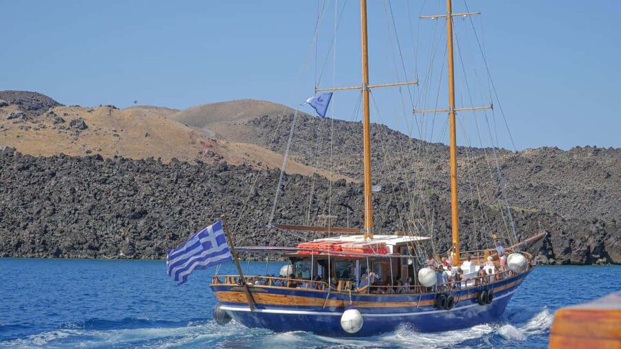 Santorini Volcano, Hot Springs Adventure - Nea Kameni: the active crater walk and what makes it worth the hike