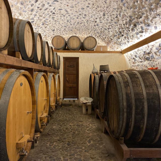 Santorini: Wine Tasting and Cave Settlement Tour - The Tasting: Four Santorinian Wines With Greek Delicacies