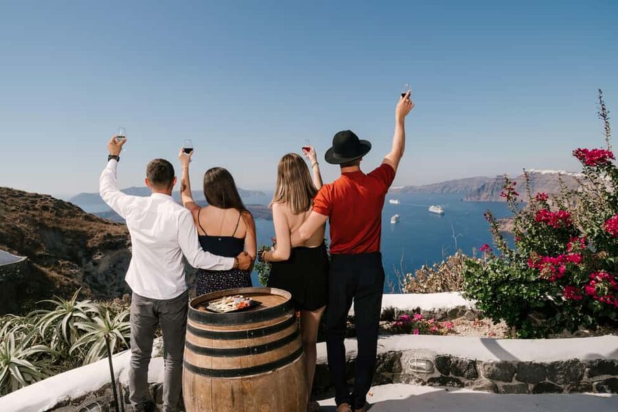 Santorini: Wine Tasting Tour to 3 Wineries with Transfer - How much is $122, and what you should compare it to