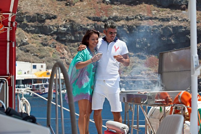 Sunset Sailing Catamaran Cruise in Santorini with BBQ and Drinks - How the day is paced: 5 hours that feel like a mini adventure