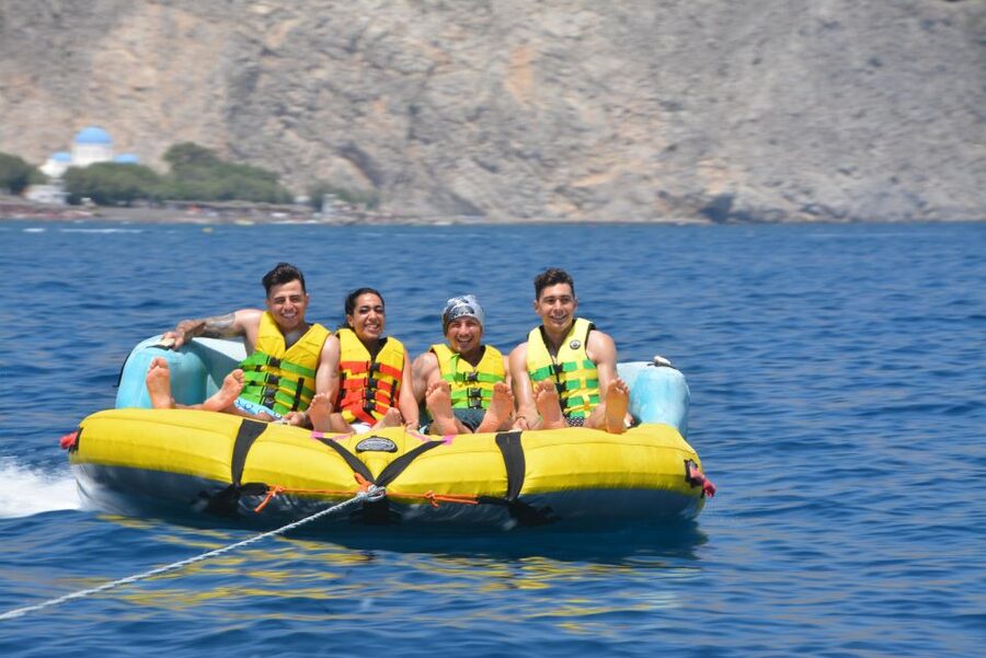 Thrill Waves Tubing at Perivolos Beach, Santorini - The “self-guided” part, explained in plain language